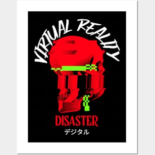 Virtual Reality Disaster Skull VR Posters and Art